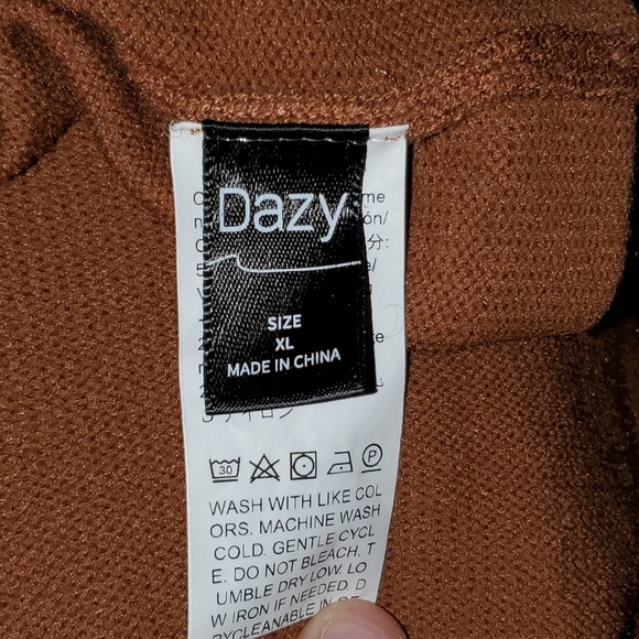 Solid Cable Knit Sweater Dress - Picture 5 of 6